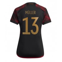 Tyskland Thomas Muller #13 Udebanetrøje Dame VM 2022 Kortærmet